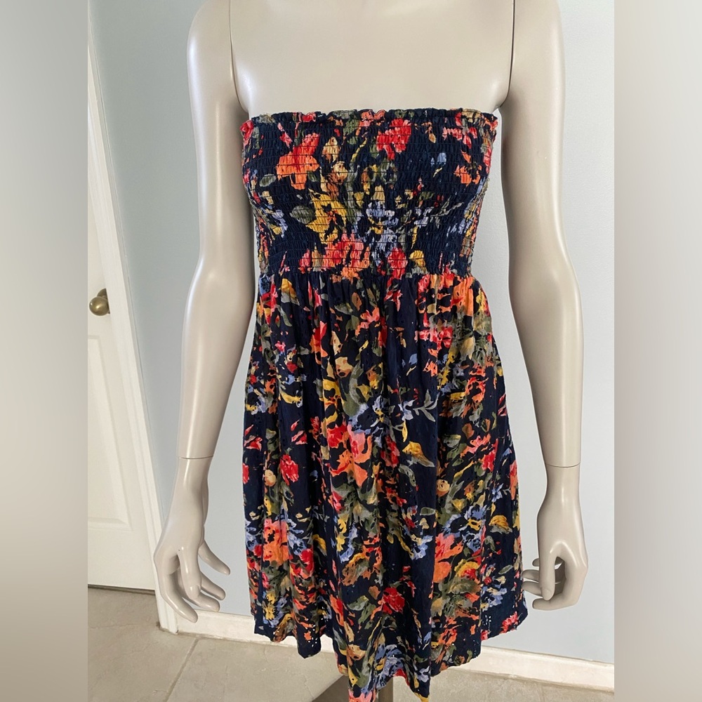 Vintage Forever 21 Floral Strapless Dress